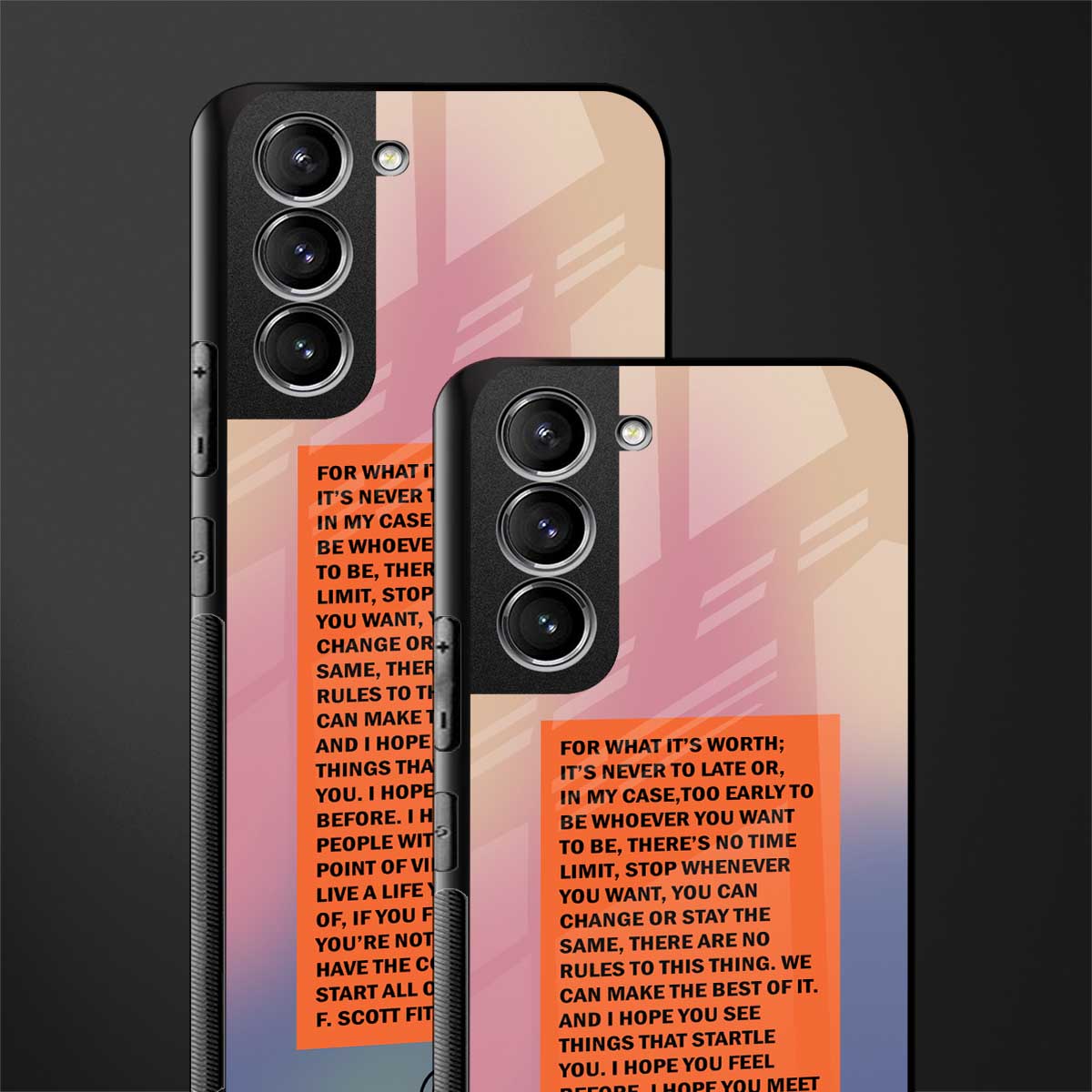 for what it's worth glass case for samsung galaxy s21 image-2