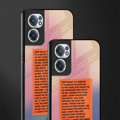 for what it's worth glass case for oneplus nord ce 2 5g image-2