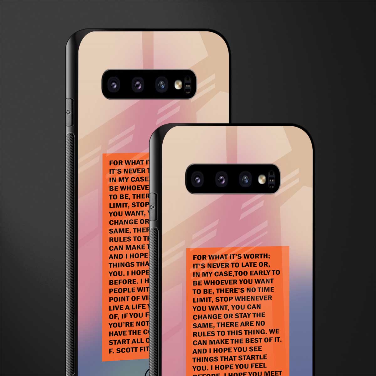 for what it's worth glass case for samsung galaxy s10 plus image-2