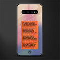 for what it's worth glass case for samsung galaxy s10 plus image