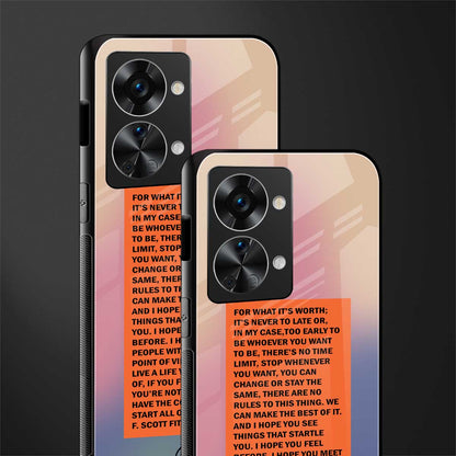 for what it's worth glass case for phone case | glass case for oneplus nord 2t 5g