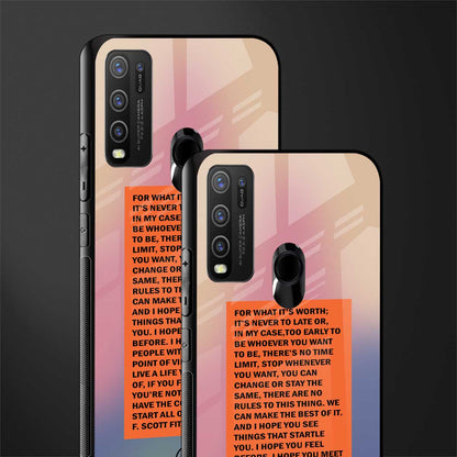 for what it's worth glass case for vivo y50 image-2