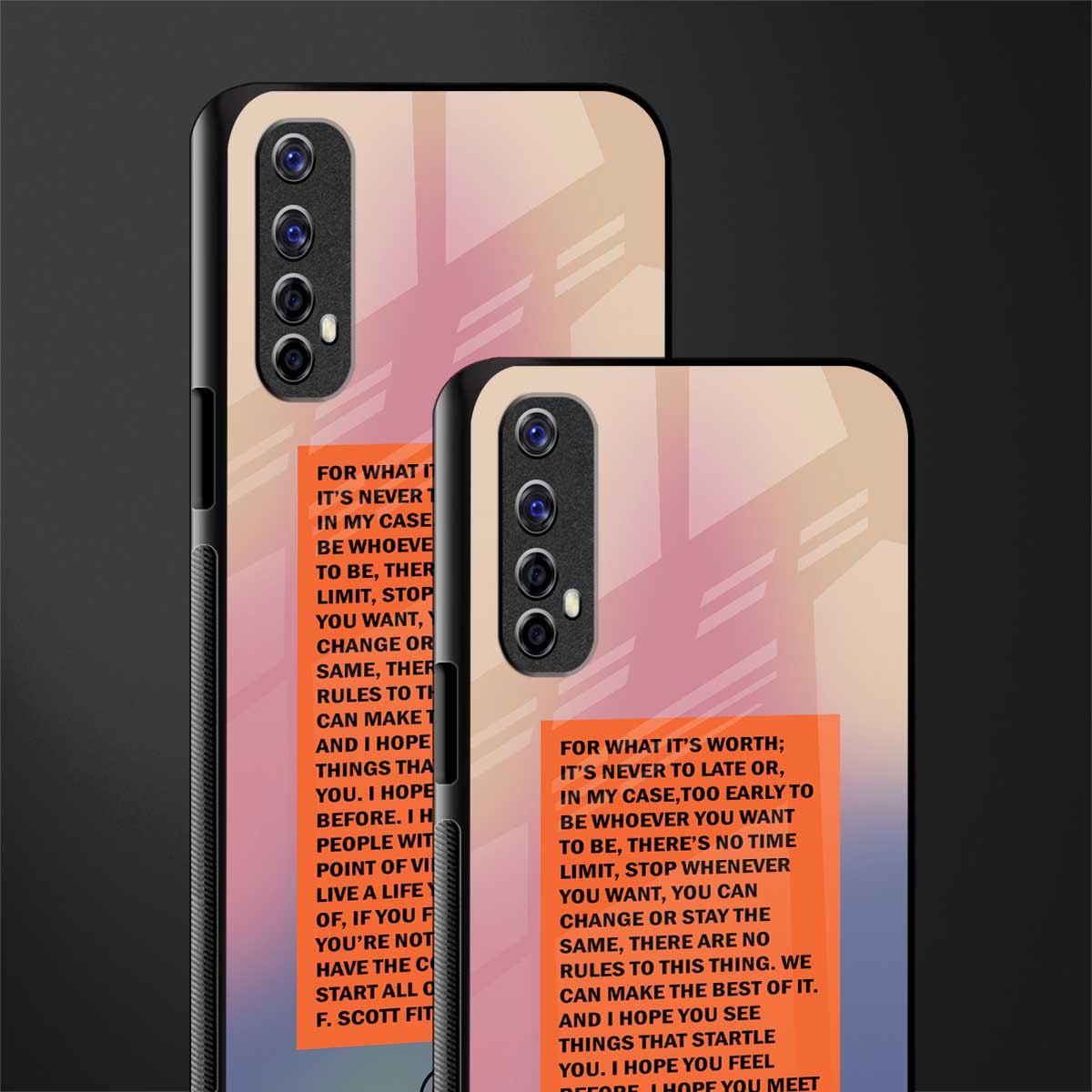 for what it's worth glass case for realme 7 image-2