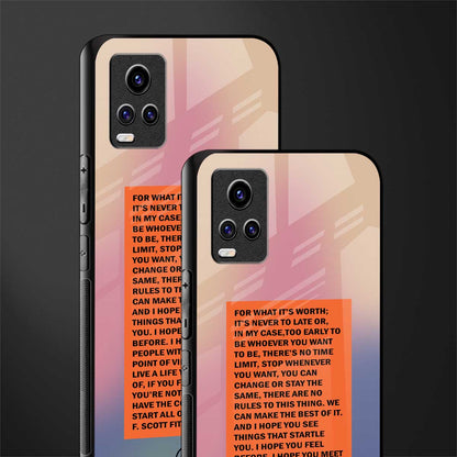 for what it's worth glass case for vivo v20 image-2