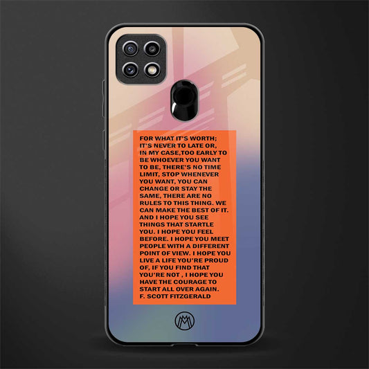 for what it's worth glass case for oppo a15s image