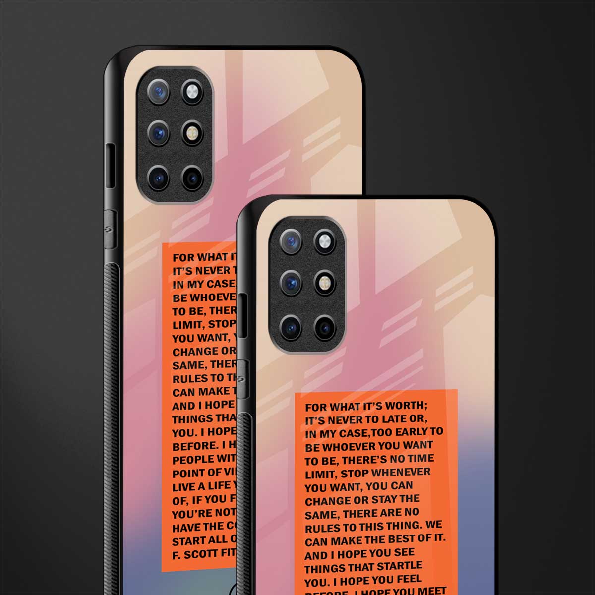 for what it's worth glass case for oneplus 8t image-2