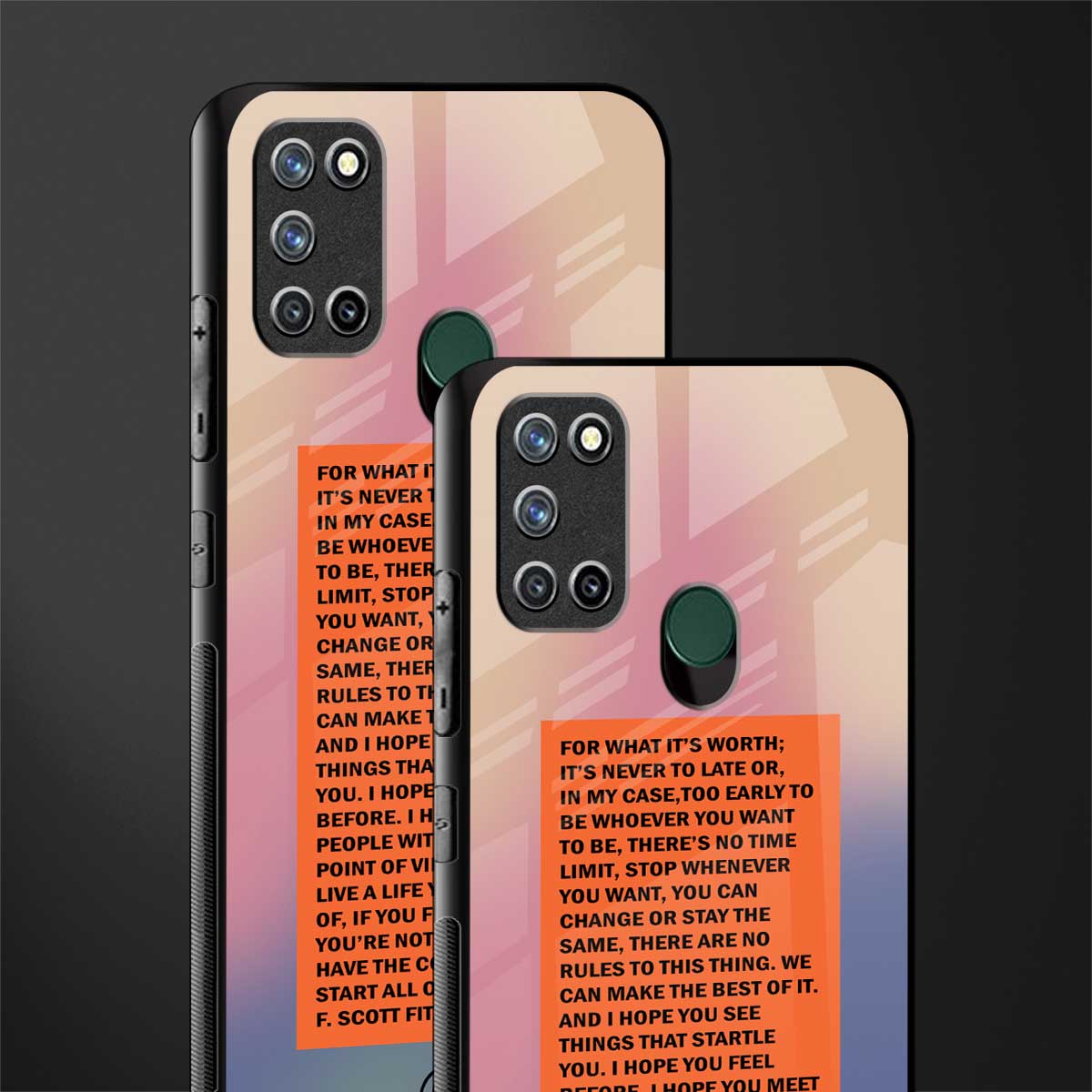 for what it's worth glass case for realme 7i image-2