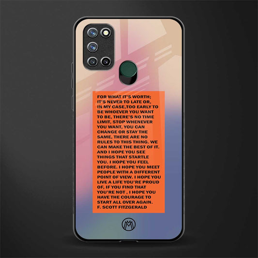 for what it's worth glass case for realme 7i image