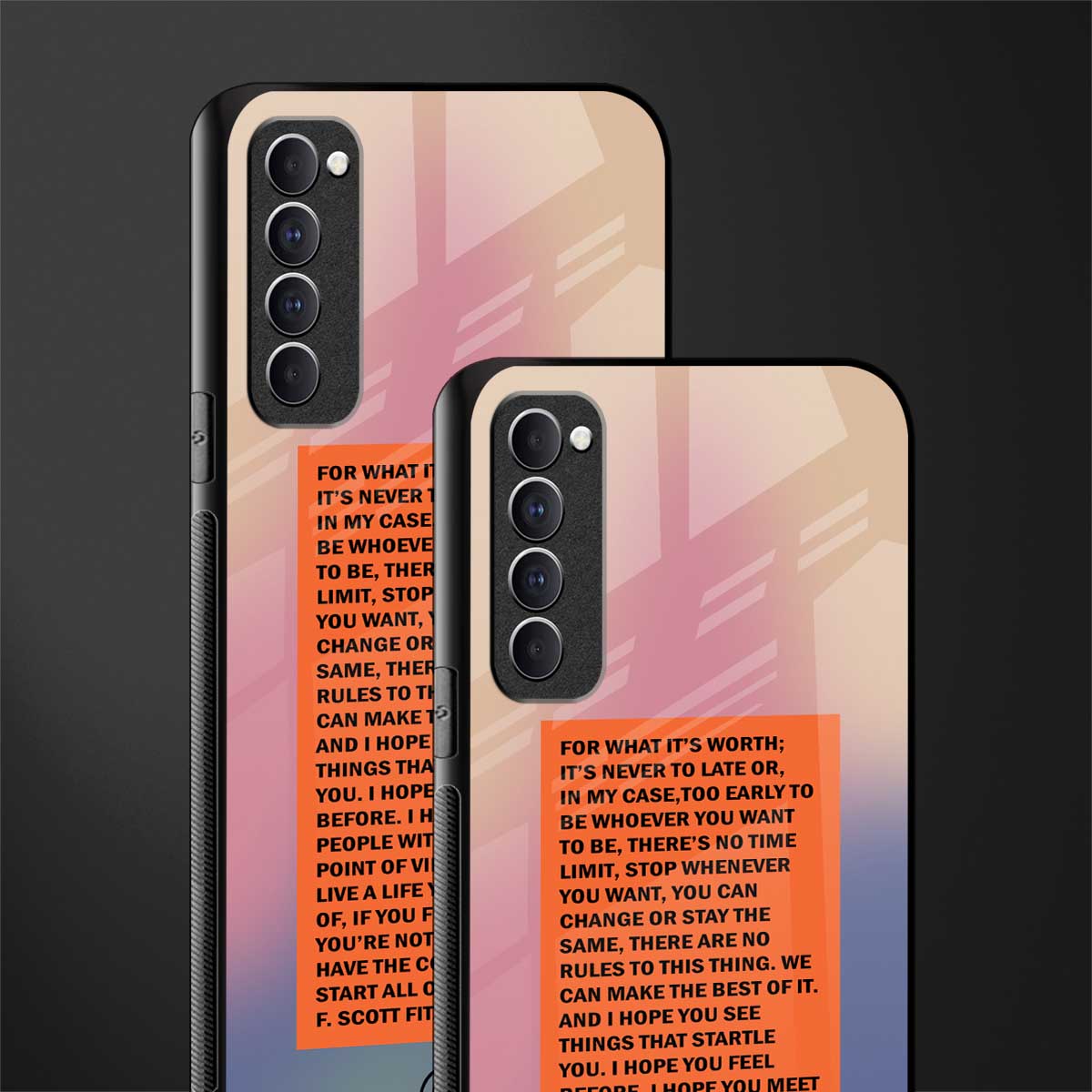 for what it's worth glass case for oppo reno 4 pro image-2