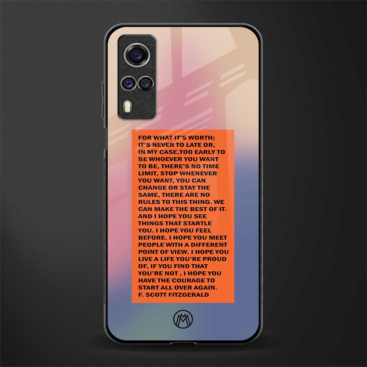 for what it's worth glass case for vivo y31 image