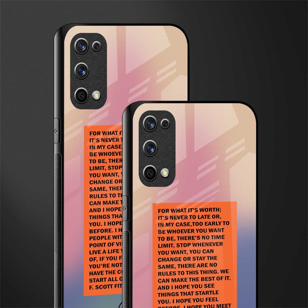 for what it's worth glass case for realme x7 pro image-2