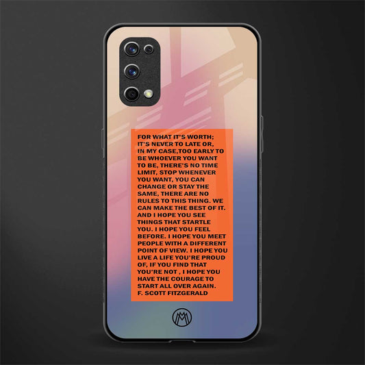 for what it's worth glass case for realme x7 pro image