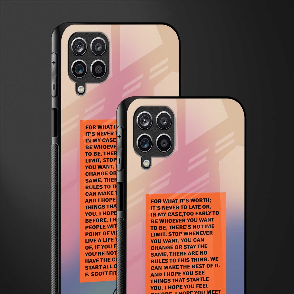 for what it's worth glass case for samsung galaxy a12 image-2