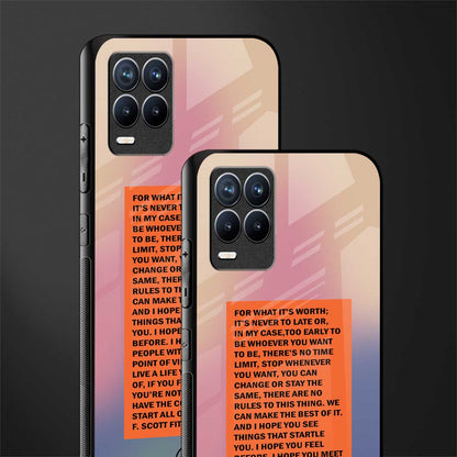 for what it's worth glass case for realme 8 pro image-2