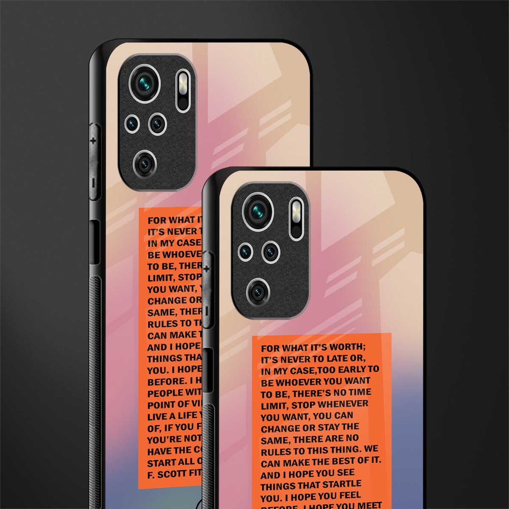 for what it's worth glass case for redmi note 10s image-2