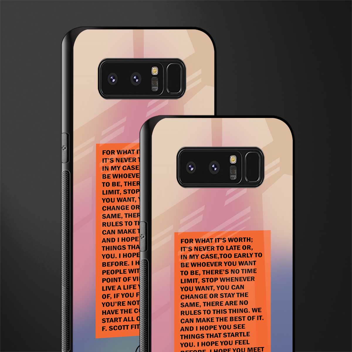for what it's worth glass case for samsung galaxy note 8 image-2