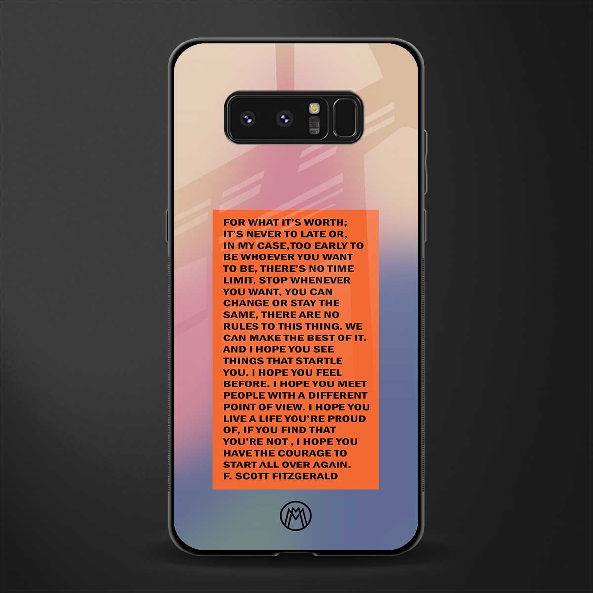 for what it's worth glass case for samsung galaxy note 8 image