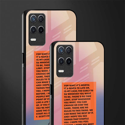 for what it's worth glass case for realme 8 5g image-2