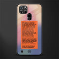 for what it's worth glass case for realme c21 image
