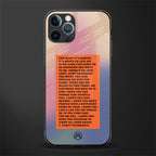for what it's worth glass case for iphone 12 pro max image