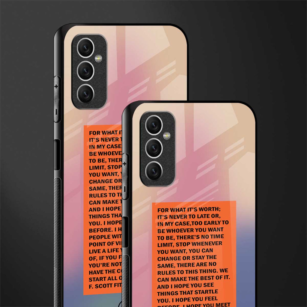 for what it's worth glass case for samsung galaxy m52 5g image-2