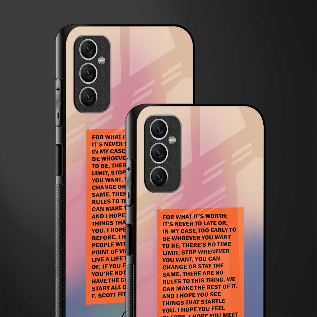 for what it's worth glass case for samsung galaxy m52 5g image-2