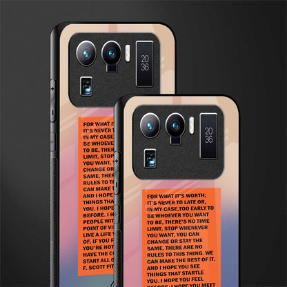 for what it's worth glass case for mi 11 ultra 5g image-2