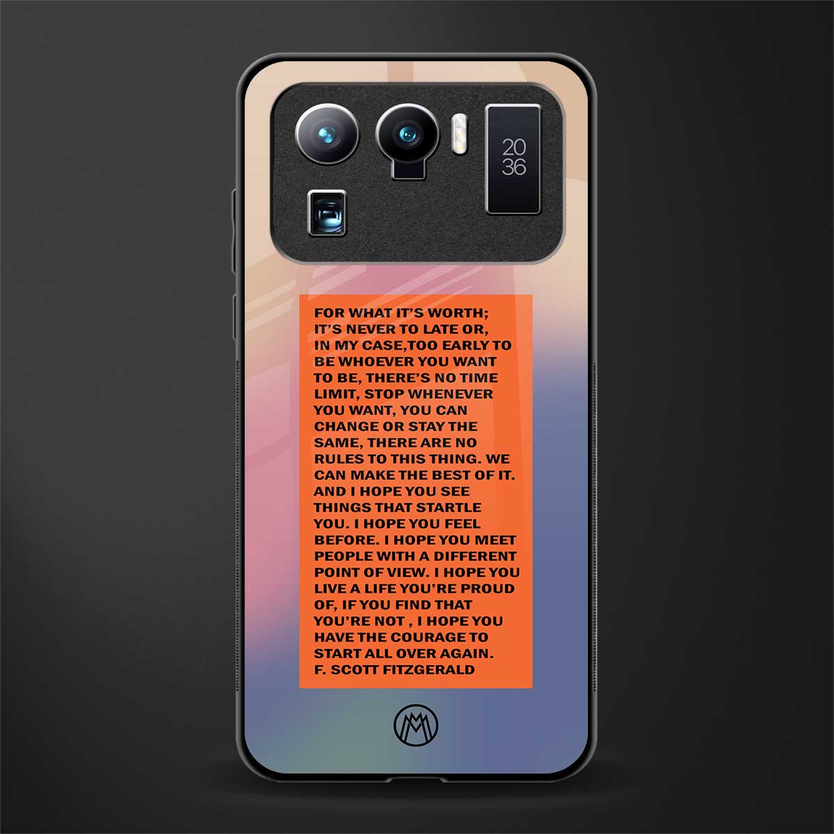 for what it's worth glass case for mi 11 ultra 5g image