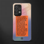 for what it's worth back phone cover | glass case for samsung galaxy a23