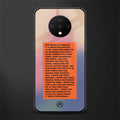 for what it's worth glass case for oneplus 7t image