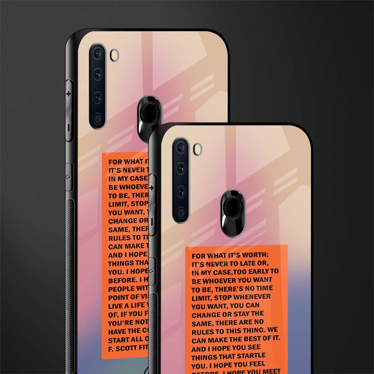 for what it's worth glass case for samsung a21 image-2