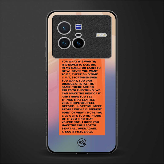 for what it's worth glass case for vivo x80 image