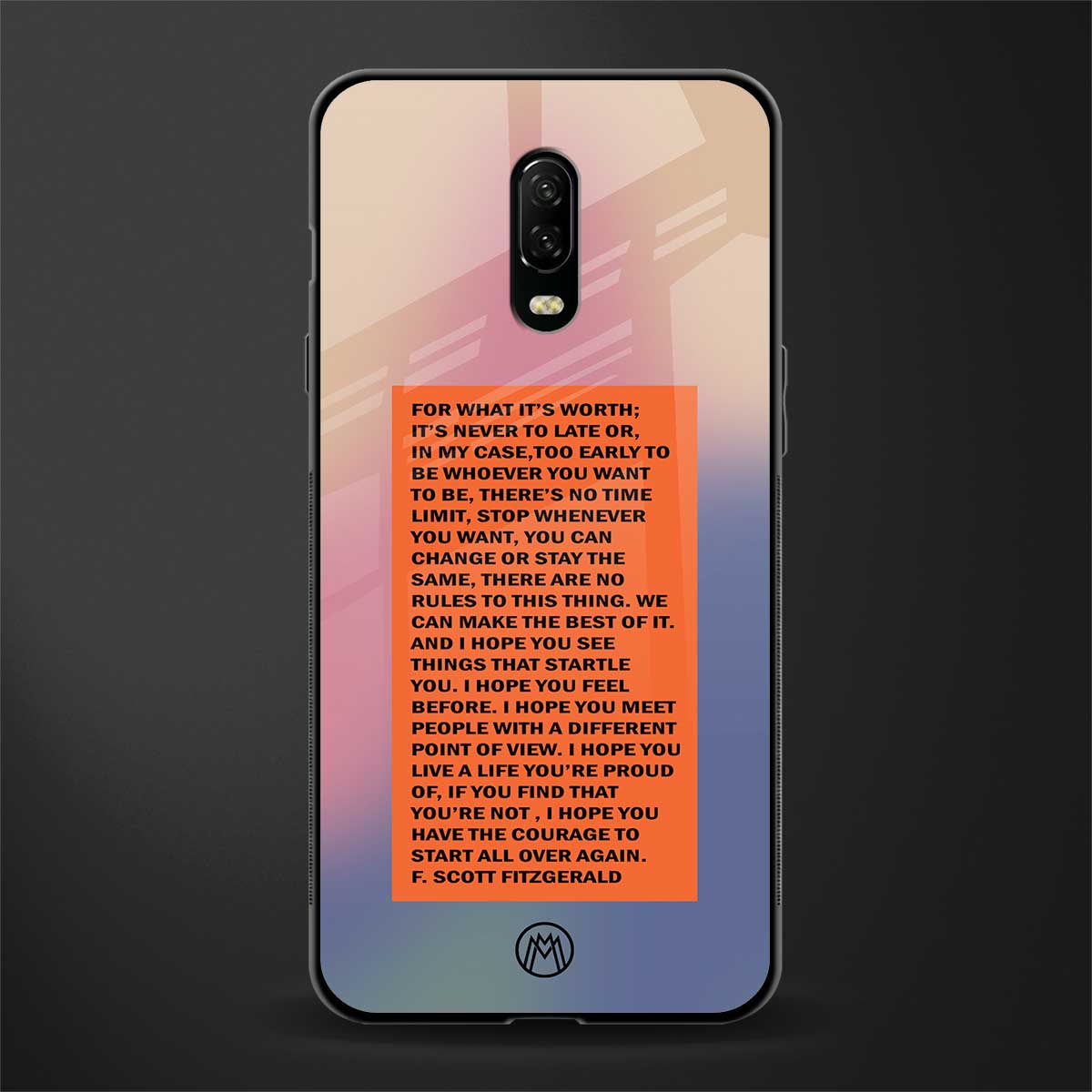 for what it's worth glass case for oneplus 6t image