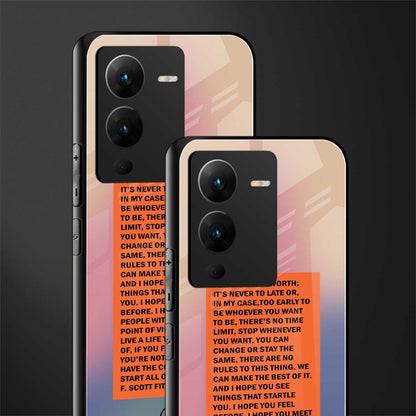 for what it's worth back phone cover | glass case for vivo v25 pro 5g