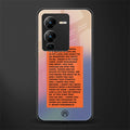 for what it's worth back phone cover | glass case for vivo v25 pro 5g