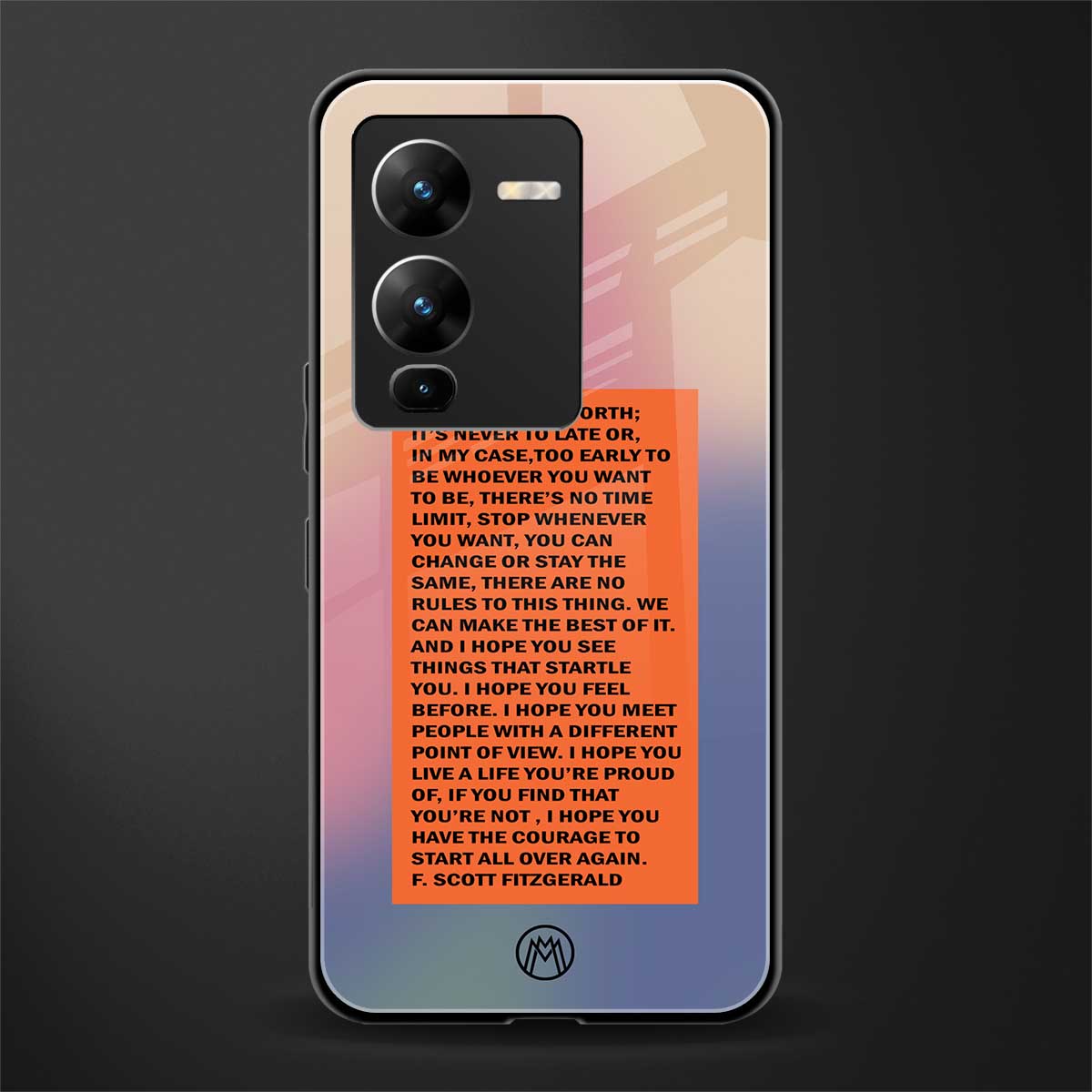 for what it's worth back phone cover | glass case for vivo v25 pro 5g