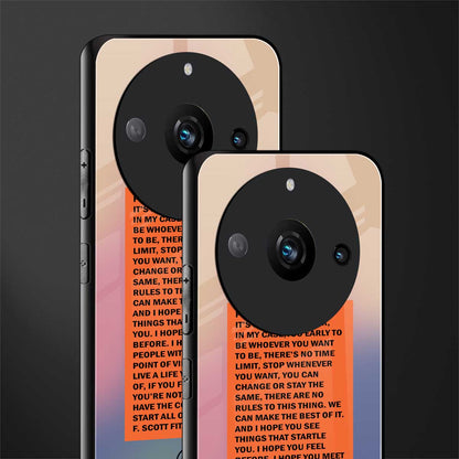 for what it's worth back phone cover | glass case for realme 11 pro 5g