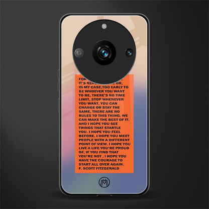 for what it's worth back phone cover | glass case for realme 11 pro 5g