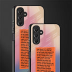 for what it's worth back phone cover | glass case for samsun galaxy a24 4g