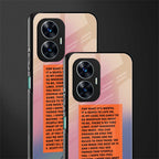 for what it's worth back phone cover | glass case for realme c55