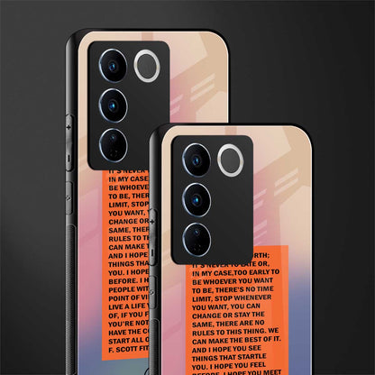 for what it's worth back phone cover | glass case for vivo v27 pro 5g