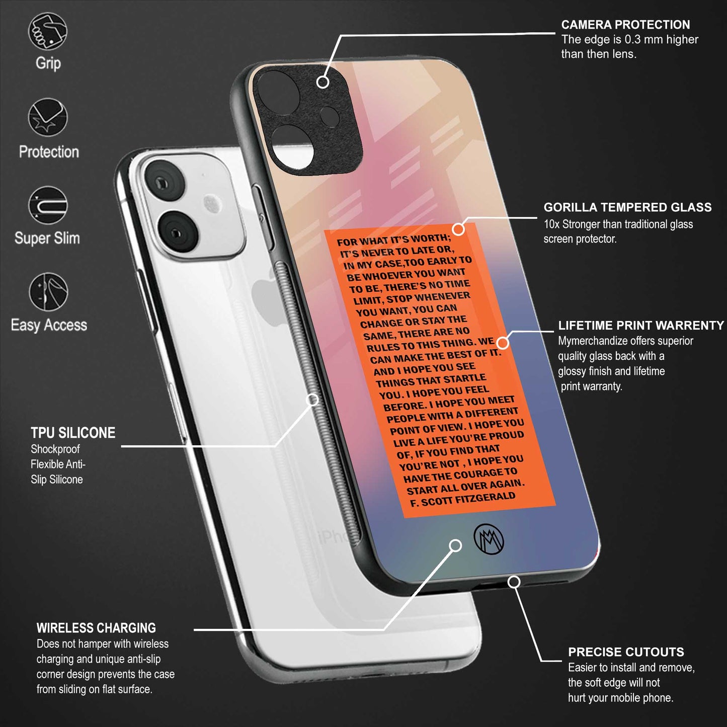 for what it's worth glass case for vivo y50 image-4