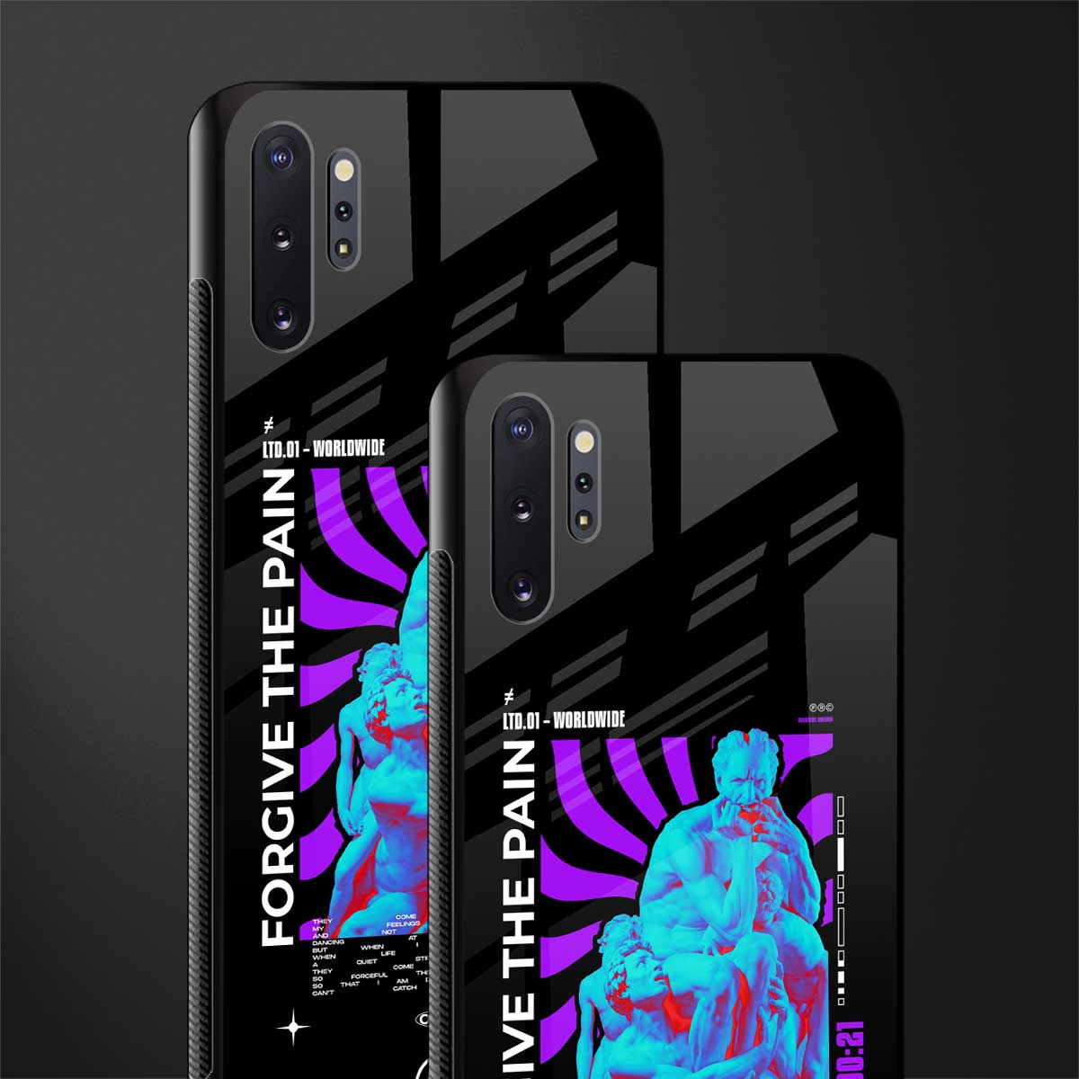 forgive the pain glass case for samsung galaxy note 10 plus image-2