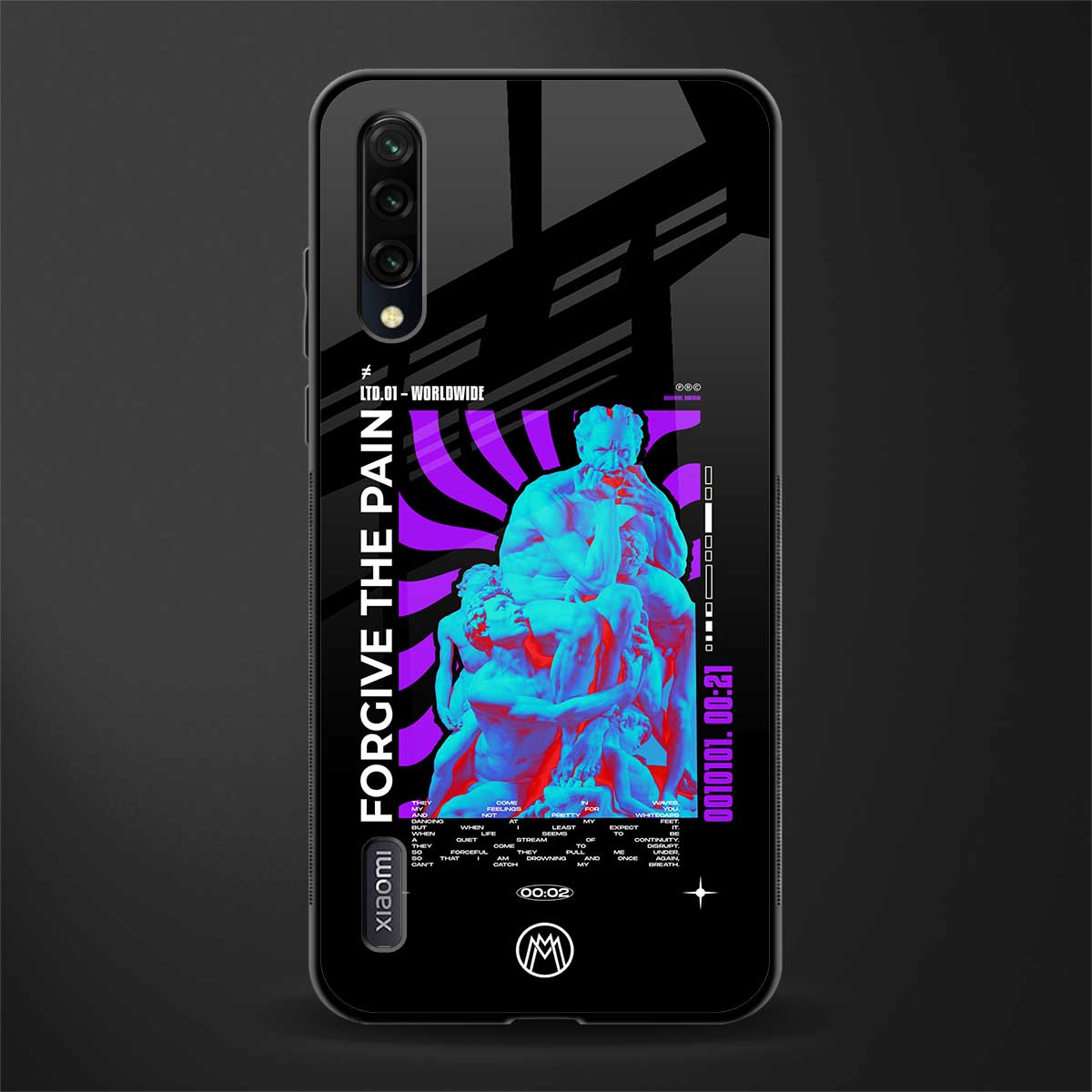 forgive the pain glass case for mi a3 redmi a3 image