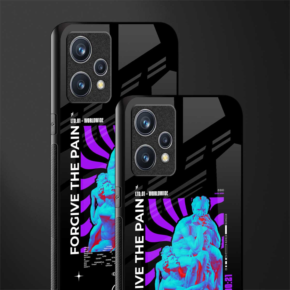forgive the pain glass case for realme 9 4g image-2