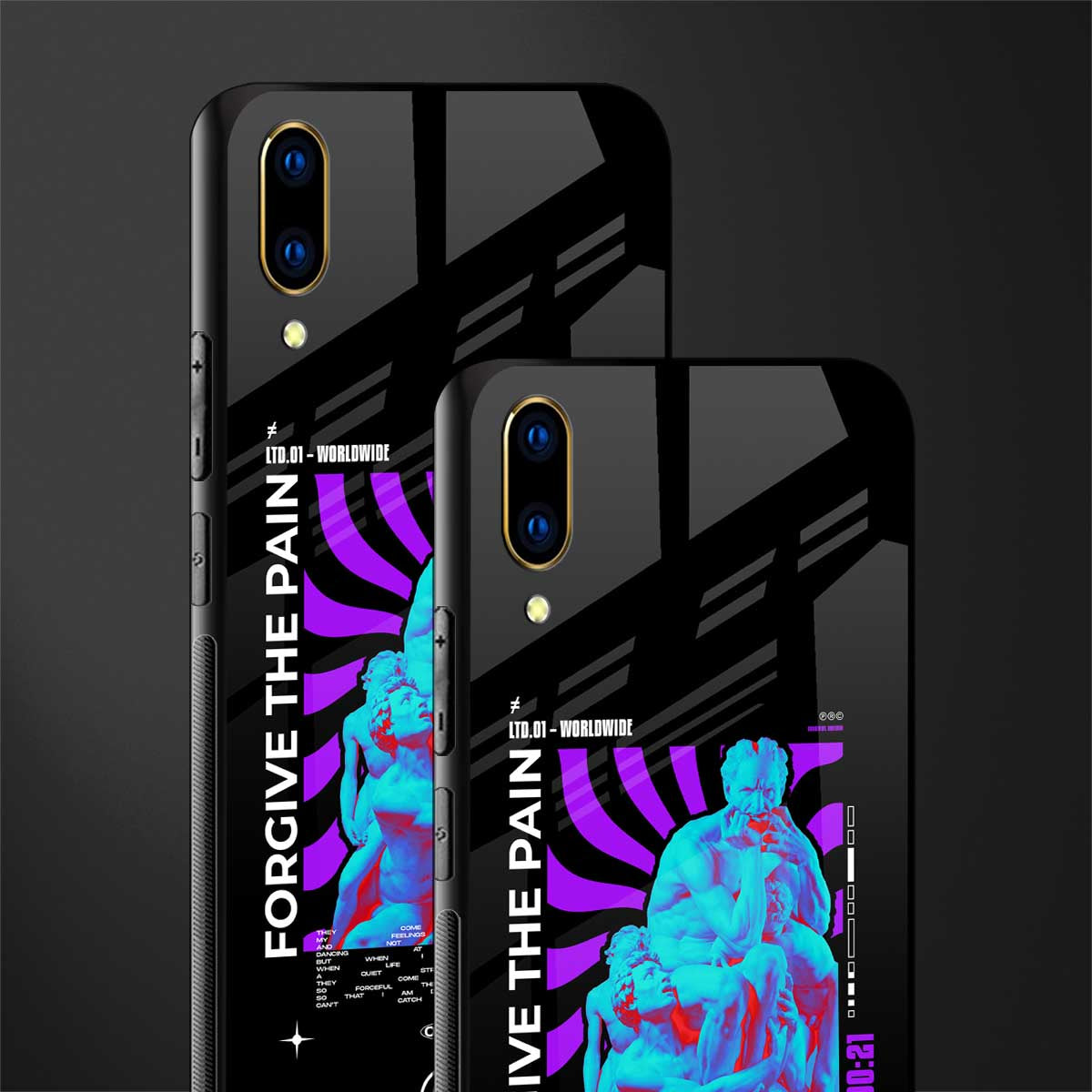 forgive the pain glass case for vivo v11 pro image-2