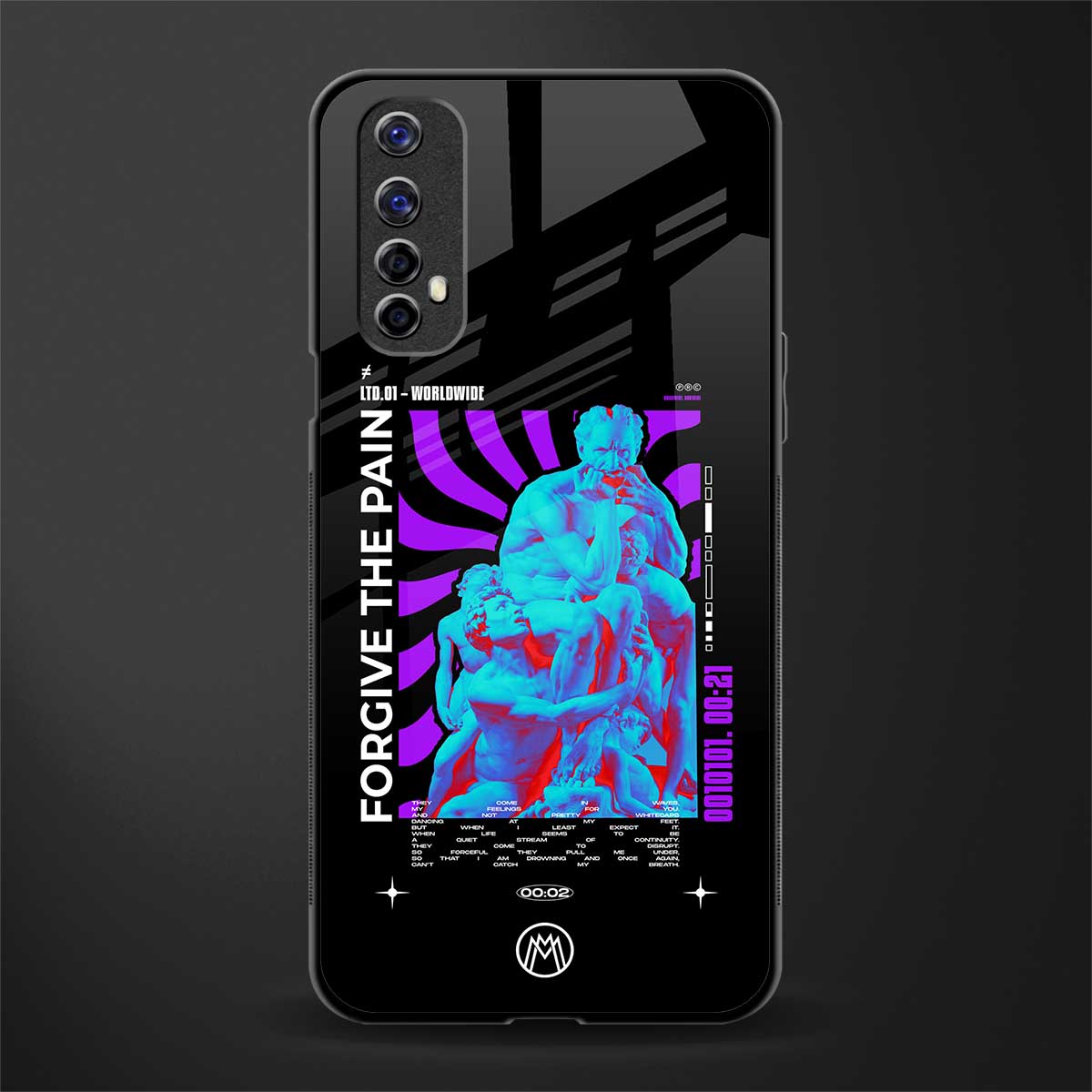 forgive the pain glass case for realme 7 image