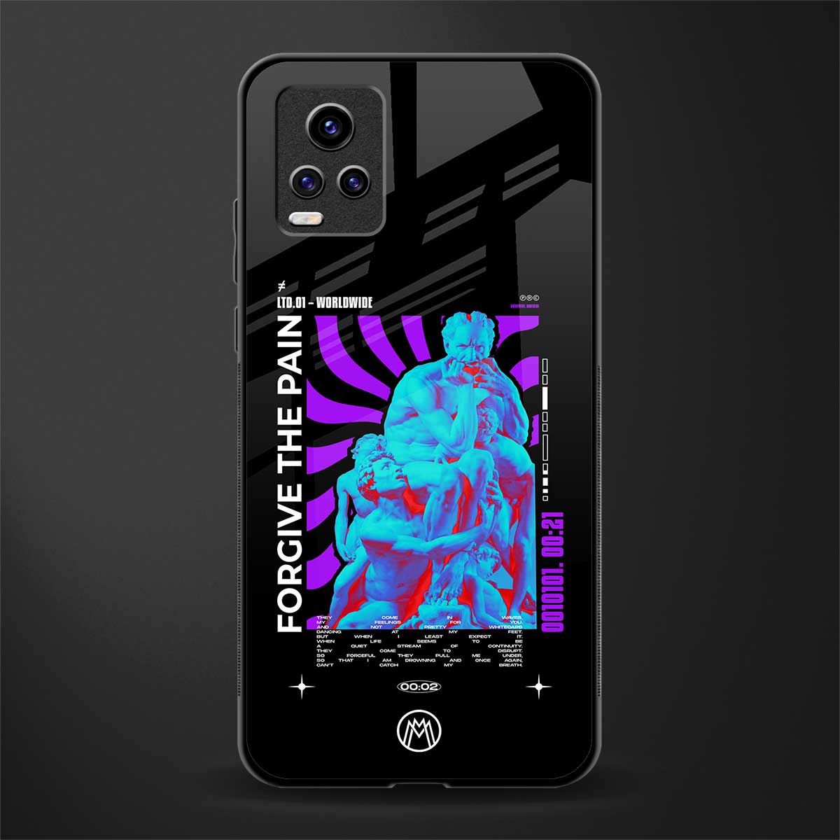 forgive the pain glass case for vivo v20 image