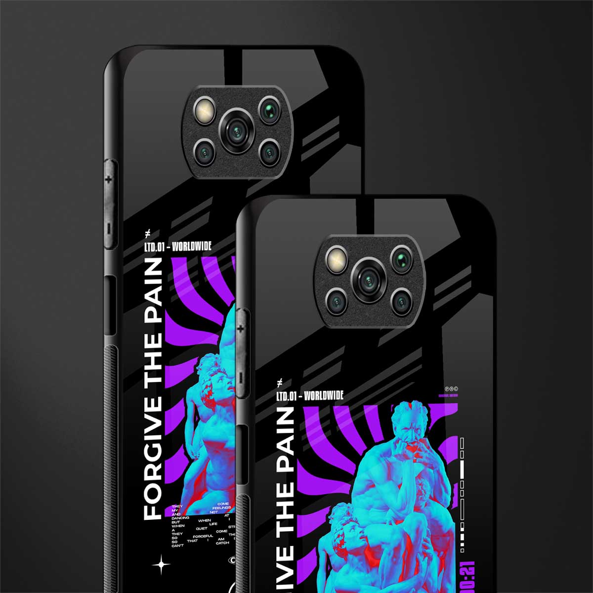 forgive the pain glass case for poco x3 pro image-2