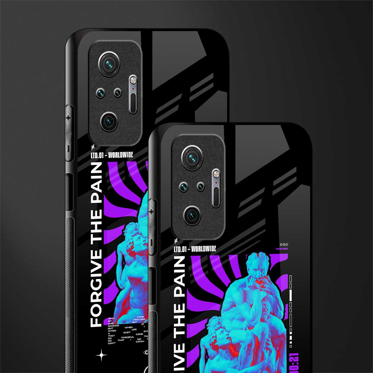 forgive the pain glass case for redmi note 10 pro max image-2